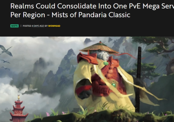 钻石配资 PVP服全变PVE，魔兽未来共用一个超级大服，熊猫人怀旧服或先尝试